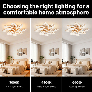 Nouvelle conception moderne de lampe LED en acrylique à montage en surface, lumière blanche chaude, luminaire décoratif pour le <span class=keywords><strong>plafond</strong></span>, pour le salon, la <span class=keywords><strong>chambre</strong></span> à coucher - Product Image 3