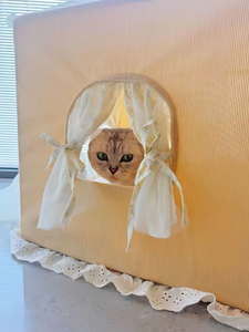 <span class=keywords><strong>Tenda</strong></span> per animali in <span class=keywords><strong>lino</strong></span> di lusso moderna personalizzata con rifiniture in <span class=keywords><strong>pizzo</strong></span> senza assemblaggio per tutte le stagioni per - Product Image 5