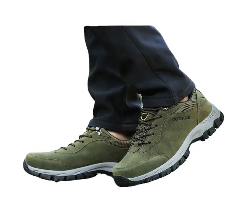 Dropshipping, logotipo personalizado, zapatos de senderismo para hombre, Extra grande, 47-49 tamaño grande, talla 15, zapatillas deportivas, botas, suela de goma, malla