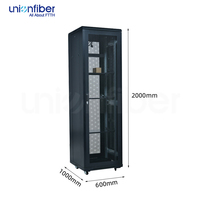 Unionfiber OEM DDF Armoire de colocation sur mesure 42U 48U 52U, large, IP20, profondeur 1200 mm, double ventilation, premium, pour centre de données