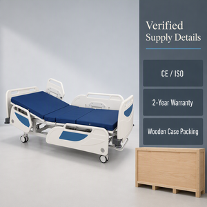 Cama de Hospital Plegable Manual de Metal de Alta Calidad, 2 Funciones, Ajustable, con 2 Años de Garantía, para Uso en Hospitales y Clínicas, Venta al Por Mayor de Fábrica - Product Image 4