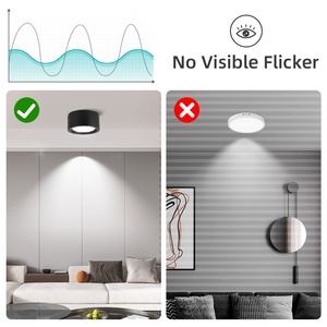 Tùy Chỉnh Ba Màu Sắc Comercial Thông Tư Trong Nhà Màu Đen Trần Spotlight Khách Sạn Biệt Thự Văn Phòng Nhà Sắt Bề Mặt Gắn <span class=keywords><strong>LED</strong></span> <span class=keywords><strong>Downlight</strong></span> - Product Image 3