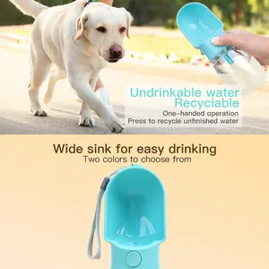 Chai nước di động cho chó con chó con ngoài trời Pet du lịch chó uống chai nước với thực phẩm container Dispenser bát