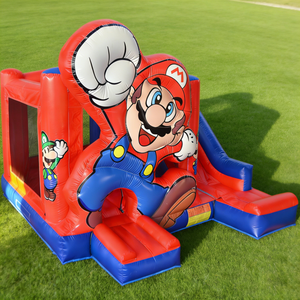Château gonflable <span class=keywords><strong>Super</strong></span> <span class=keywords><strong>Mario</strong></span> avec toboggan, combo commercial pour enfants, château gonflable avec souffleur d'air pour location de fête - Product Image 3