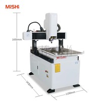 Mini Fresadora CNC 6060 de un Solo Husillo para Grabado de Metal, Aluminio y Latón, con Mesa Móvil para Router de Madera