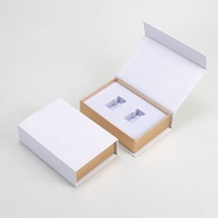 Boîtes rigides pour poudre lyophilisée de peptides, emballage en papier pour huiles essentielles cosmétiques avec dorure à chaud et gaufrage 3/5/7/10ml