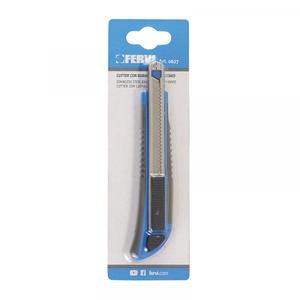 FERVI - 0627 Snap-off <b>utility</b> <b>knife</b> with 5 blades included 9mm - EAN 8012667215286 CUTTING <b>KNIVES</b> AND CUTTERS - Product Image 2