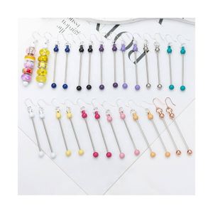 Handmade Beaded Earrings for Women Long <b>Drop</b> Design Lightweight Luxury Custom Jewelry Gift - Product Image 1