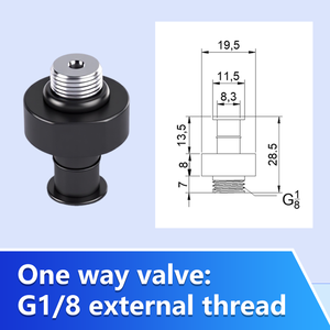 Пневматический обратный клапан, одноходовой клапан, самозакрывающийся клапан, быстроразъемные фитинги, вакуумные пневматические Воздухозаборники - Product Image 2