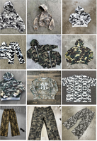 Sweat à capuche d'hiver personnalisé camouflage arbre lumineux 100% Coton, motif Branche Forest, coupe oversize et carrée, épais, coupe-vent, pour homme, pour l'extérieur