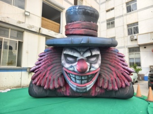 Balon Kepala Badut Tiup, Badut Menyeramkan Tiup, Dekorasi Acara Klub Halloween Tiup, Setan Tiup - Product Image 4