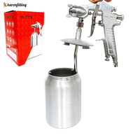 Pistolet à peinture à alimentation par gravité W-77, buse de 3,0 mm, HVLP, haute atomisation, pulvérisateur pneumatique avec gobelet de 750 ml pour la peinture automobile