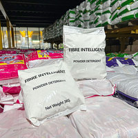 Lessive en poudre intelligente sans logo, en vrac, poids net 3 kg, sans marque