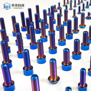 TC4/GR5 <span class=keywords><strong>Burn</strong></span> Blue Titan-Schraubensatz Komplettes Schraubenset für Surron Light Bee X Ultra Bee Talaria X3 E-Bike Modifikation - Product Image 2