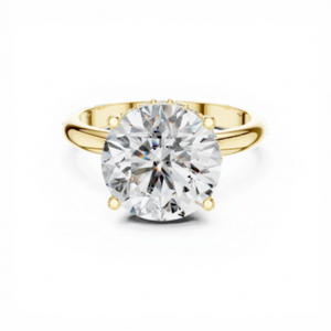 Brilliant Round Cut Hidden Halo Lab grown Diamond <b>Ring</b> trendy lab grown hpht/cvd Diamond <b>Ring</b> - Product Image 1