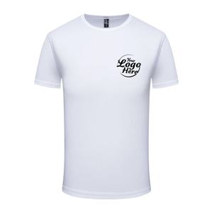 Camiseta de manga corta de algodón 100% para hombre, personalizable, Color caramelo, secado rápido, absorción de sudor, cuello en blanco de gran tamaño impreso - Product Image 6