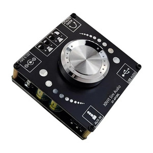 Carte d'amplification stéréo XY-AP100L 5.0, module d'amplificateur de puissance numérique 100W×2, prend en charge AUX, carte son USB, entrée DC 12V/24V - Product Image 1