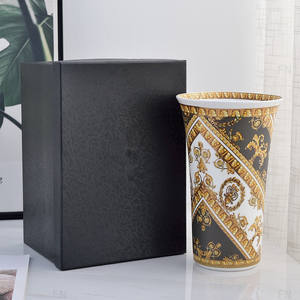 Vase en céramique en forme de corne nordique, moderne et simple, en porcelaine osseuse, décoration d'intérieur, décoration de salon, meuble TV - Product Image 4