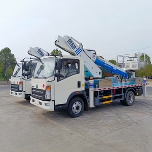 Camion plateforme aérienne HOWO 22m 28m, camion aérien diesel de haute qualité - Product Image 3