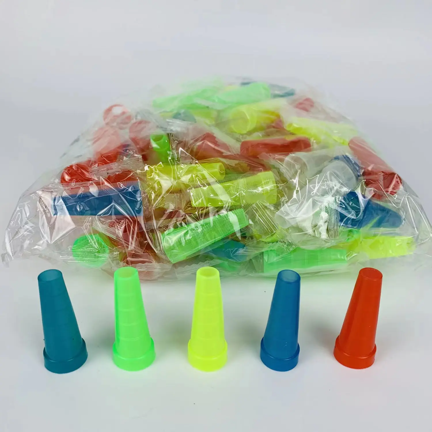 Tipi di punte della bocca del bocchino del tubo del narghilè usa e getta in plastica lunga corta all'ingrosso colorata