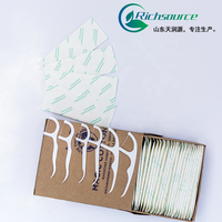 Pics dentaires personnalisés 200 pièces saveur menthe fil dentaire biodégradable cure-dents dentaires écologiques