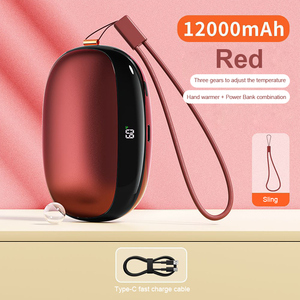 เครื่องอุ่นมือพกพาความจุขนาดใหญ่15W 12000mAh จอแสดงผลดิจิตอลอัจฉริยะแบบ2-in-1 - Product Image 5