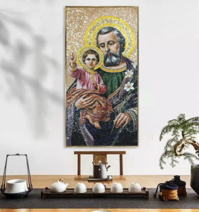 Piastrelle a <span class=keywords><strong>Mosaico</strong></span> di Lusso, Arte Murale in <span class=keywords><strong>Vetro</strong></span>, Decorazione Murale 3D, Dipinto a Olio Personalizzato - Product Image 5