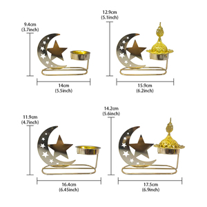 Quemador de Incienso Celestial con Diseño de Luna y Estrella, Quemador de Incienso de Metal Dorado con Diseño de Luna Creciente y Estrella, Quemador de Incienso Árabe - Product Image 6