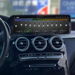 Dual Screen Android 13 Wireless CarPlay For Mercedes Benz C W205 GLC Class X253 2015-2019 Class Car Multimedia Navigation GPS