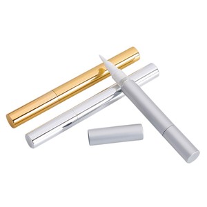 Tube cosmétique vide en gros 2ml 3ml 5ml, tube à gloss ou huile à lèvres doré/argenté, stylo rotatif - Product Image 3