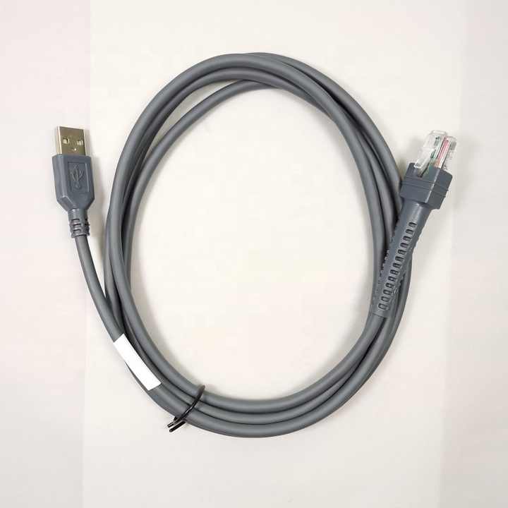 Cavo USB A RJ45 Per Lettori Codice A Barre Zebra - 2 Metri, Grigio, Compatibile Con LS2208, LS3408 - Foto 10