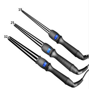 <span class=keywords><strong>Professionnel</strong></span> Tube Unique En Céramique Glaçure Poire Fleur LCD Électrique <span class=keywords><strong>Conique</strong></span> Cheveux <span class=keywords><strong>Fer</strong></span> <span class=keywords><strong>À</strong></span> Friser PTC Personnalisable pour La Maison Hôtel Utilisation - Product Image 2