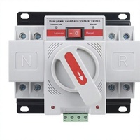Vente directe d'usine, commutateur de transfert automatique à double alimentation ATS pour usage domestique, niveau CB, 220V, 2P 4P 63A