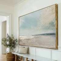 Œuvre d'art originale encadrée, grande peinture acrylique abstraite sur toile, nature morte texturée 3D, art mural esthétique pour la maison et l'hôtel