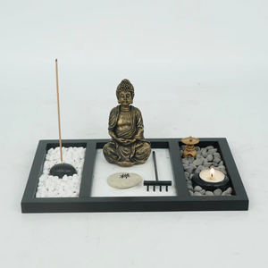 Kit <span class=keywords><strong>de</strong></span> Jardín Zen <span class=keywords><strong>de</strong></span> Arena, Micro Paisaje <span class=keywords><strong>de</strong></span> Meditación, Estatua <span class=keywords><strong>de</strong></span> Buda, Escultura Creativa, Adornos <span class=keywords><strong>de</strong></span> Mesa para Decoración del Hogar - Product Image 5