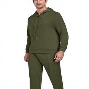 Conjunto Deportivo Personalizado de Felpa de Algodón Grueso de 400 g/m², Lavado Ácido, para Hombre, Estilo Oversize, con Estampado Puff, Ropa Urbana - Product Image 1