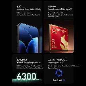สมาร์ทโฟน <span class=keywords><strong>Xiaomi</strong></span> 17 <span class=keywords><strong>Pro</strong></span> ปี 2026 หน้าจอ HD ขนาดใหญ่ 6.8 นิ้ว แบตเตอรี่ใช้งานได้นาน โทรศัพท์มือถือ 5G รองรับการชาร์จเร็ว ระบบปฏิบัติการ Android โทรศัพท์มือถือสำหรับเล่นเกม - Product Image 6