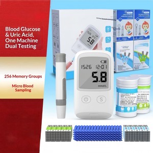 Moniteur automatique <span class=keywords><strong>de</strong></span> glycémie et d'acide urique sans codage avec bandelettes <span class=keywords><strong>de</strong></span> test, détecteur <span class=keywords><strong>de</strong></span> glycémie domestique, <span class=keywords><strong>mesure</strong></span> <span class=keywords><strong>de</strong></span> la glycémie - Product Image 1