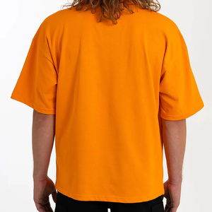 Camisetas de Cuello Redondo Personalizadas, de Gran Peso y Corte Holgado, de Diseñador, Tallas Grandes para Hombre, Lisas, de Algodón, Oversize, Camisetas Básicas para Hombres - Product Image 5