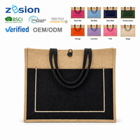 Sacs personnalisés avec logo, sacs fourre-tout en jute, vente en gros, sacs d'épicerie écologiques réutilisables, fabricant pour salons professionnels, OEM