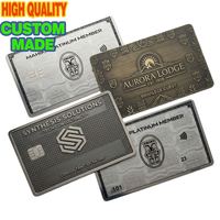 Cartes de visite en métal personnalisées, carte de crédit en métal vierge avec fente pour puce EMV, carte VIP intelligente NFC, gravure au laser DIY