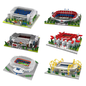 Estadio de Fútbol de Ladrillos para Construir, Modelo de <span class=keywords><strong>Campo</strong></span> de Fútbol, Juego de Bloques de Construcción Creativos para Niños, Regalo - Product Image 1