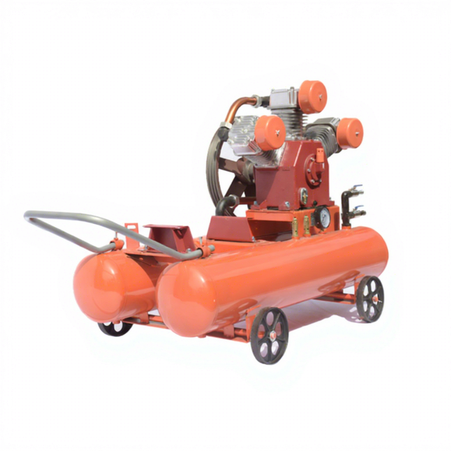 Heavy-Duty Air-Cooled Cylinder Mining Diesel Air Compressor W2.8 5bar 20HP with S1125 Engine for Quarries Gold Mines in Africa