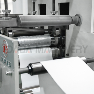 Machine d'impression flexographique automatique bicolore avec découpe 55-80m/min pour étiquettes serpent et étiquettes ondulées - Product Image 5