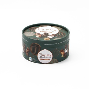 Tube d'emballage rond en carton biodégradable de qualité alimentaire pour chocolat, personnalisable en gros pour usine - Product Image 1