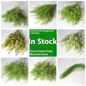 ดอกไม้สีเขียวธีม<span class=keywords><strong>ป</strong></span>่าสำหรับงานแต่งงานวัสดุใบไม้ในห้องจัดงานแต่งงานการตกแต่งเพดานดอกไม้ประดิษฐ์พืชสีเขียว - Product Image 3
