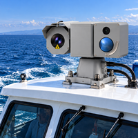 Caméra PTZ de surveillance thermique marine longue portée pour la surveillance des navires de patrouille côtière et la sécurité