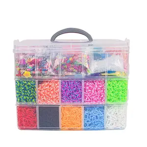 Wholesale loom bands set 30000pcs loom band hand woven bracelet rubber band