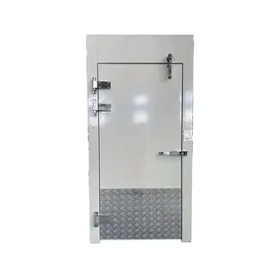 80 100 120 150 mm menteşeli yalıtımlı kapı soğuk zincir yürümek için soğutucu yedek kapı paslanmaz çelik soğuk depolama odası kapı