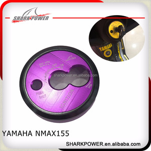 Venta caliente CNC aluminio motocicleta CNC asiento bloqueo Cap reinstale color clave cubierta para <span class=keywords><strong>Yamaha</strong></span> nmax155 - Product Image 1